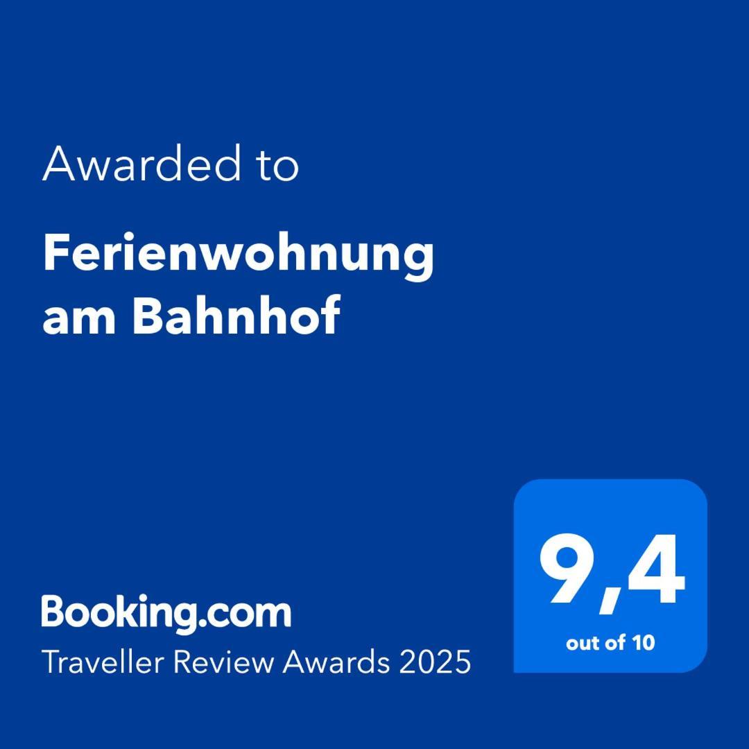Ferienwohnung Am Bahnhof Bernburg Esterno foto